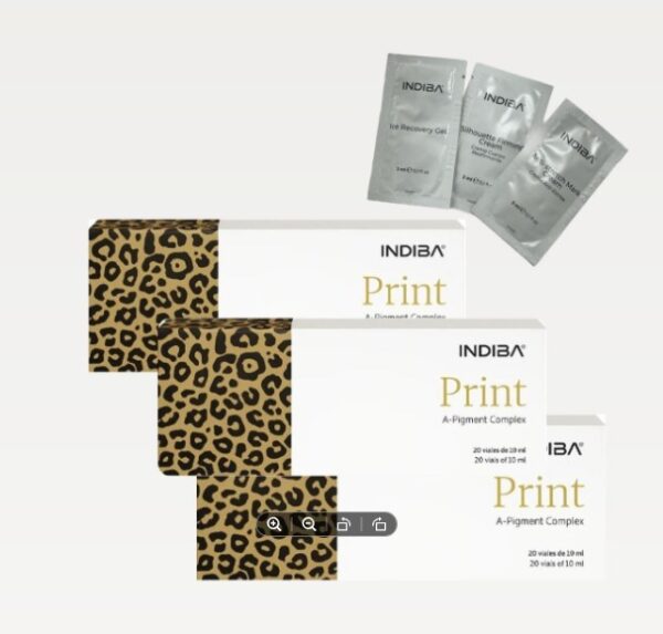 INDIBA PRINT - Pack 3 unidades - Nutricosmético para Prevenir, reducir y unificar manchas, hiper-pigmentaciones y ojeras. (copia)